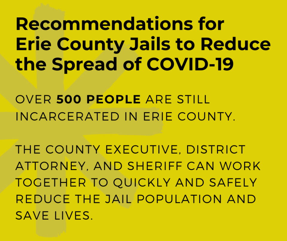 Recommendations for Erie County Jails to Reduce the Spread of COVID-19